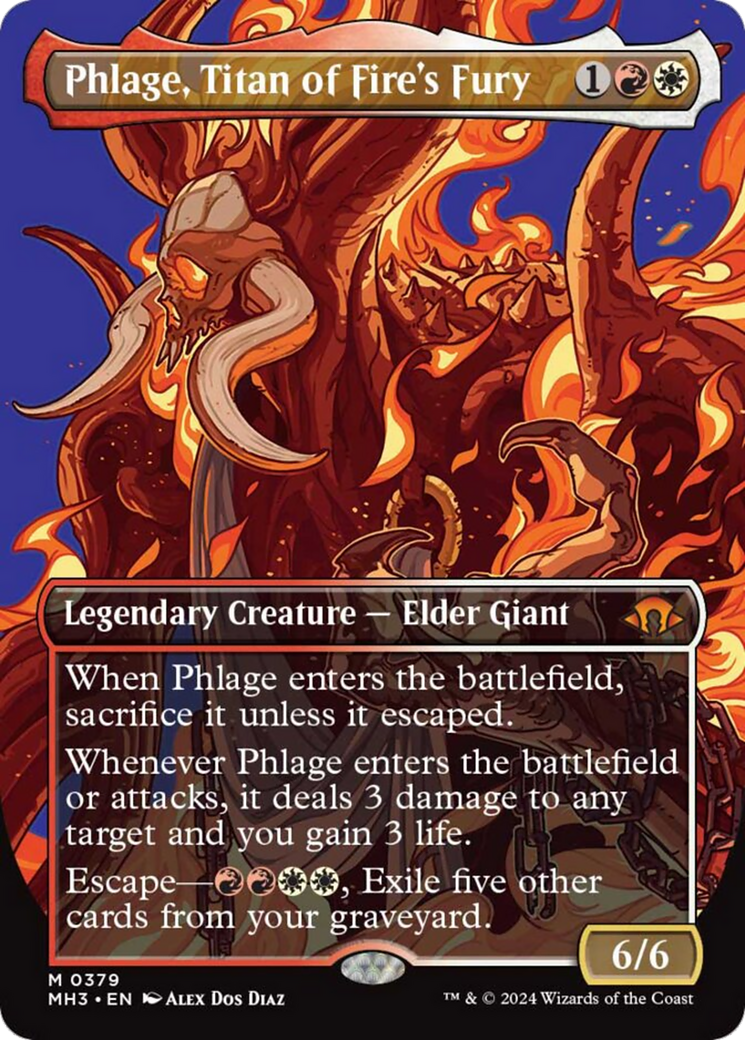 Phlage, Titan of Fire's Fury (Borderless) [Modern Horizons 3] | Red Riot Games CA