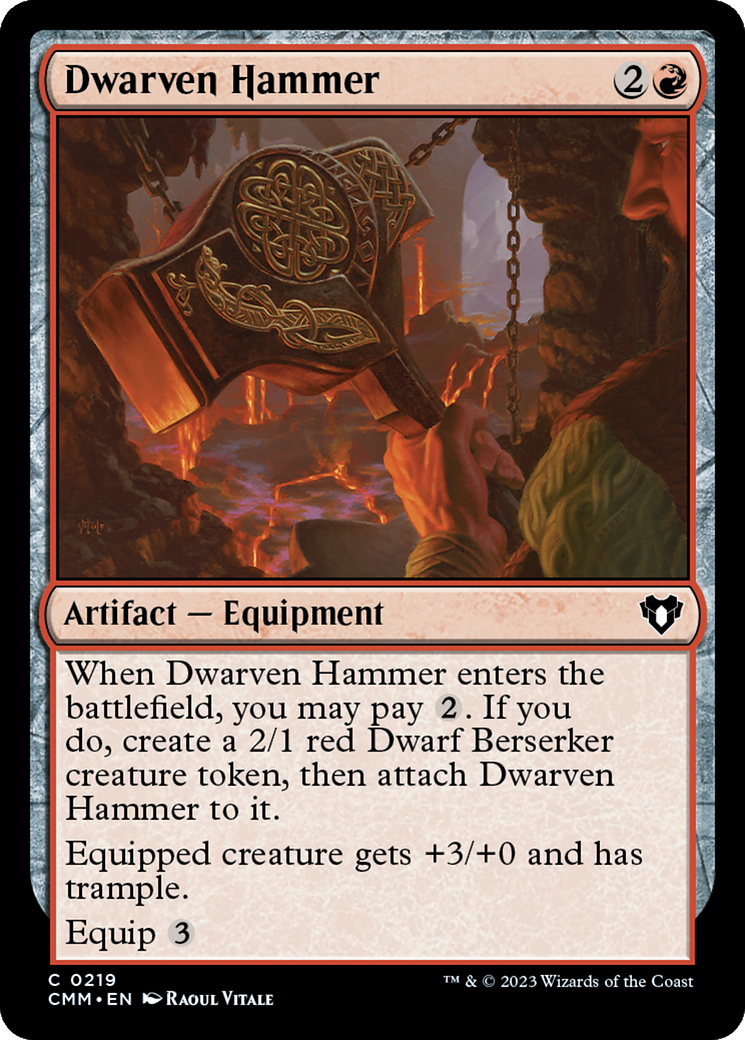 Dwarven Hammer [Commander Masters] | Red Riot Games CA