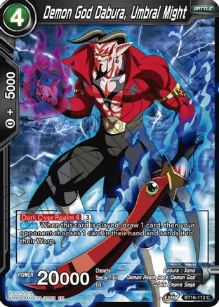 Demon God Dabura, Umbral Might (BT16-112) [Realm of the Gods] | Red Riot Games CA