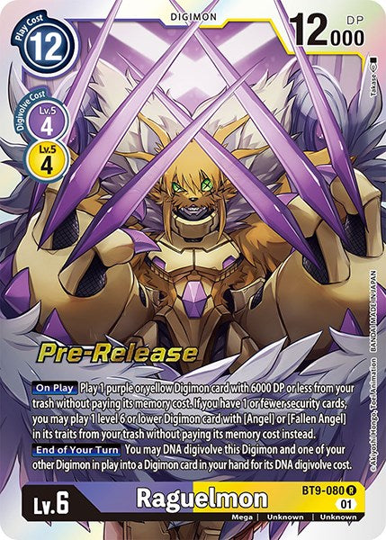 Raguelmon [BT9-080] [X Record Pre-Release Promos] | Red Riot Games CA