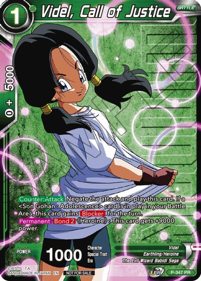 Videl, Call of Justice (Winner Stamped) (P-347) [Tournament Promotion Cards] | Red Riot Games CA
