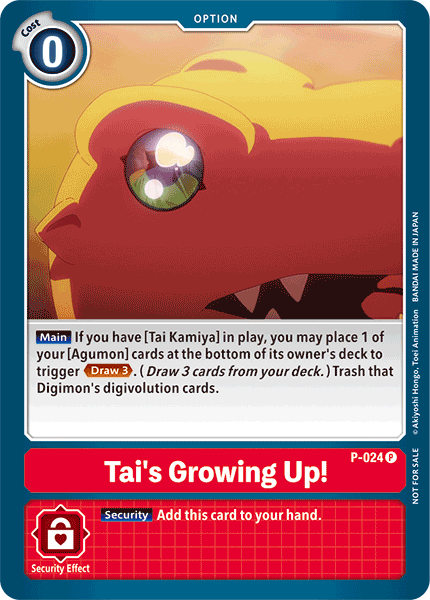 Tai's Growing Up! [P-024] [Promotional Cards] | Red Riot Games CA