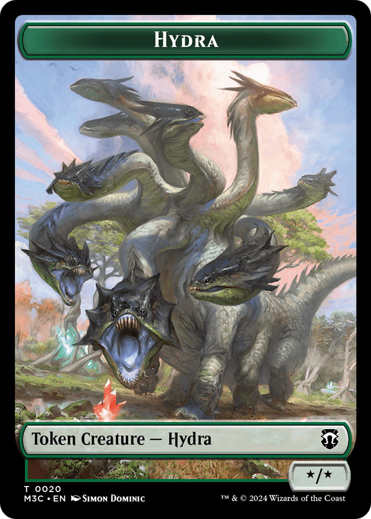 Hydra // Boar Double-Sided Token [Modern Horizons 3 Commander Tokens] | Red Riot Games CA