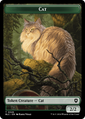 Elemental // Cat Double-Sided Token [Bloomburrow Commander Tokens] | Red Riot Games CA
