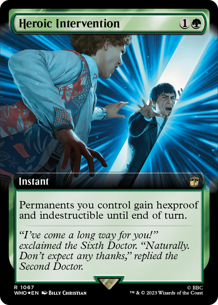 Heroic Intervention (Extended Art) (Surge Foil) [Doctor Who] | Red Riot Games CA