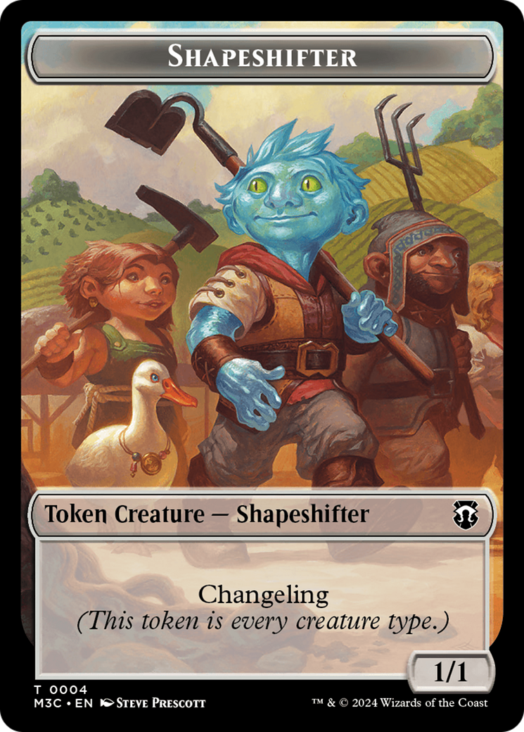Shapeshifter (0004) // Copy Double-Sided Token [Modern Horizons 3 Commander Tokens] | Red Riot Games CA