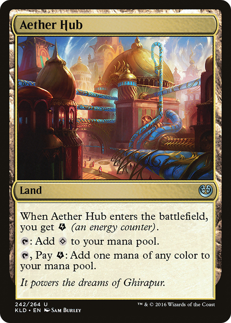 Aether Hub (Ripple Foil) [Modern Horizons 3 Commander] | Red Riot Games CA