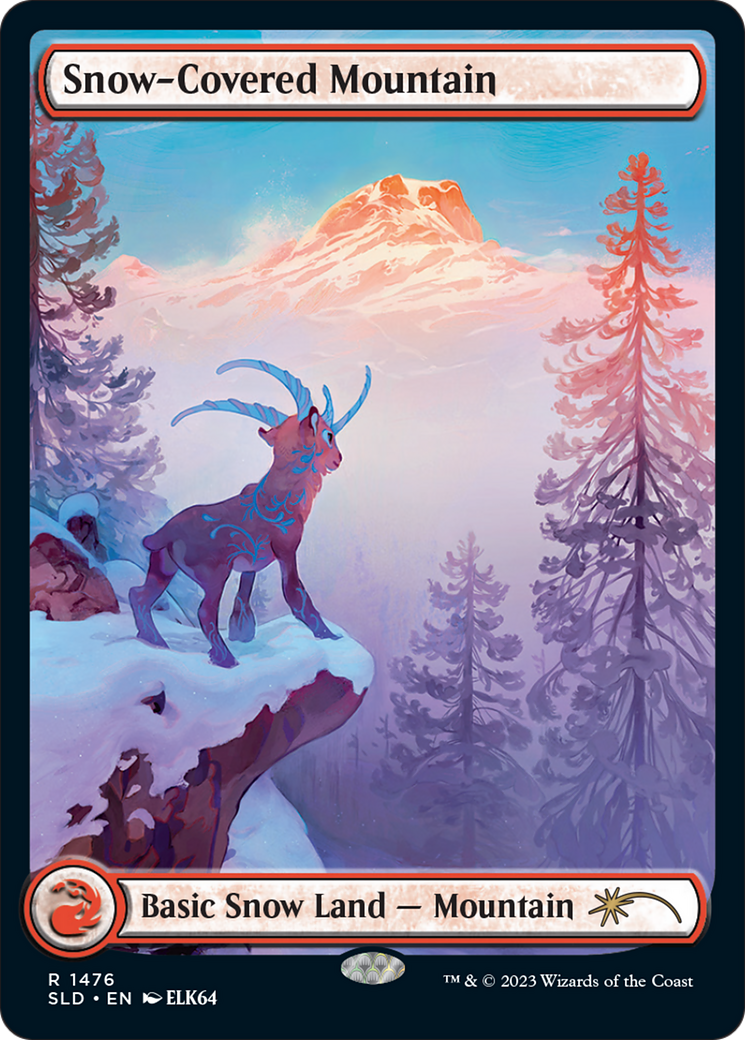Snow-Covered Mountain (1476) [Secret Lair Drop Series] | Red Riot Games CA