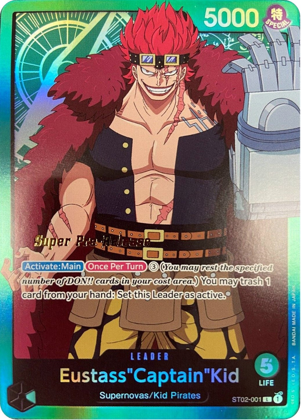 Image for Eustass"Captain"Kid (001) (ST02-001) [ST-02 PRE]