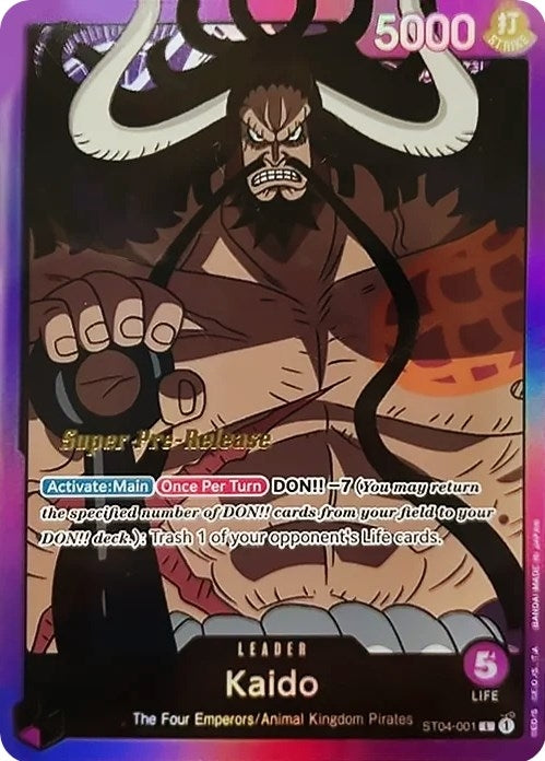 Image for Kaido (001) (ST04-001) [ST-04 PRE]