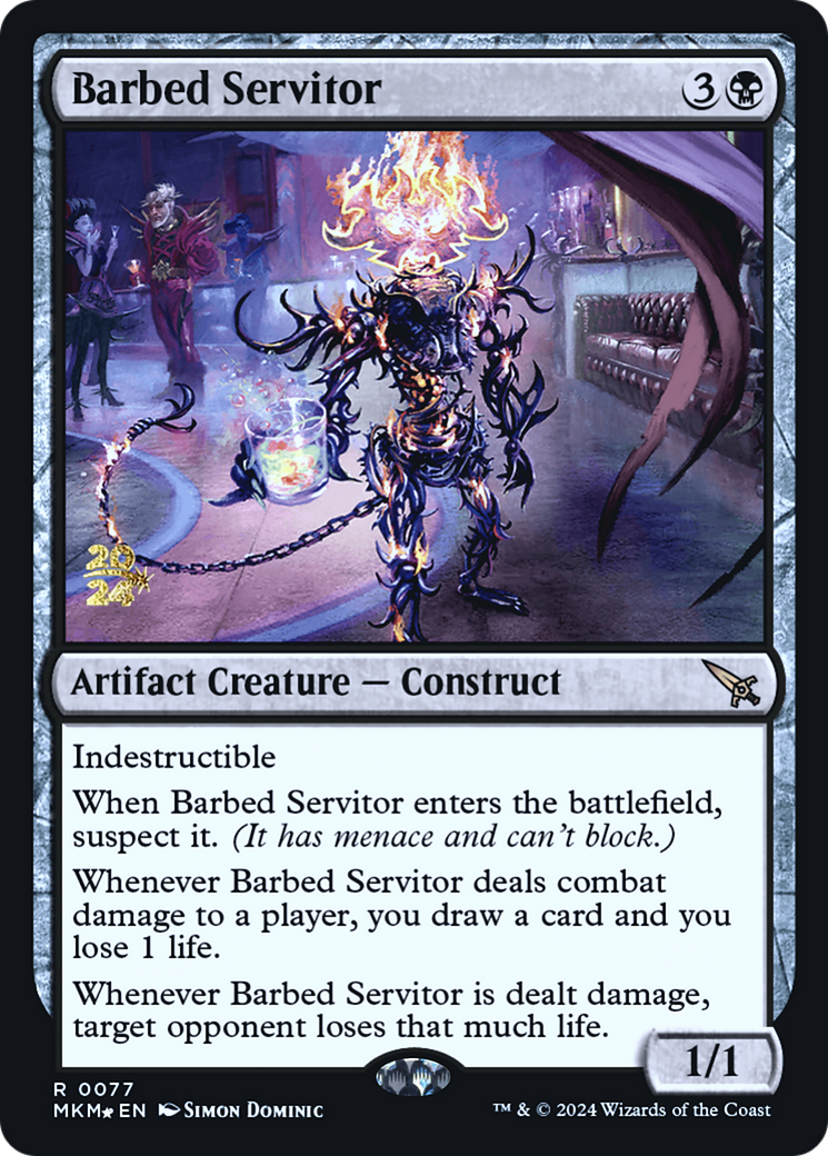 Barbed Servitor [Murders at Karlov Manor Prerelease Promos] | Red Riot Games CA