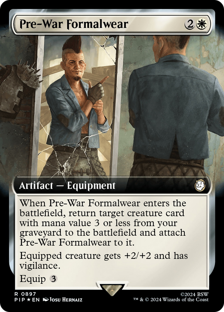 Pre-War Formalwear (Extended Art) (Surge Foil) [Fallout] | Red Riot Games CA