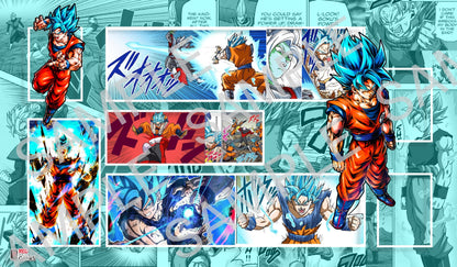 RRG Blue Goku Playmat