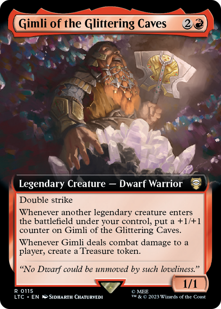 Gimli of the Glittering Caves (Extended Art) [The Lord of the Rings: Tales of Middle-Earth Commander] | Red Riot Games CA