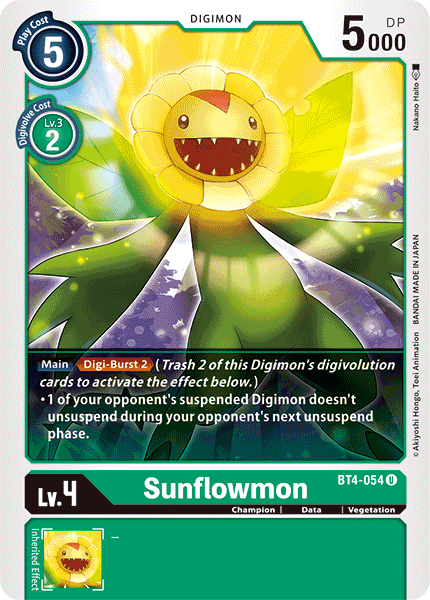 Sunflowmon [BT4-054] [Great Legend] | Red Riot Games CA