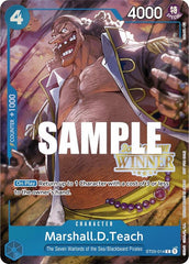 Marshall.D.Teach (Offline Regional 2023) [Winner] [One Piece Promotion Cards] | Red Riot Games CA