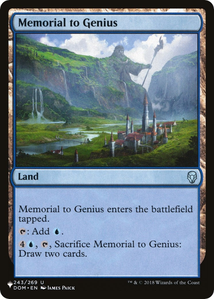 Image for Memorial to Genius (243) [LIST]