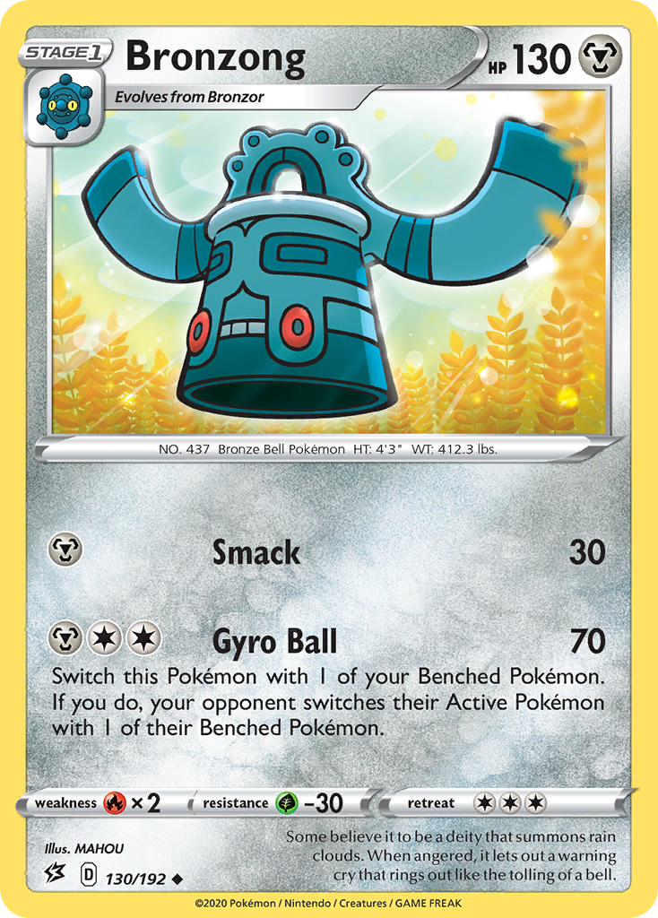 Bronzong (130/192) [Sword & Shield: Rebel Clash] | Red Riot Games CA