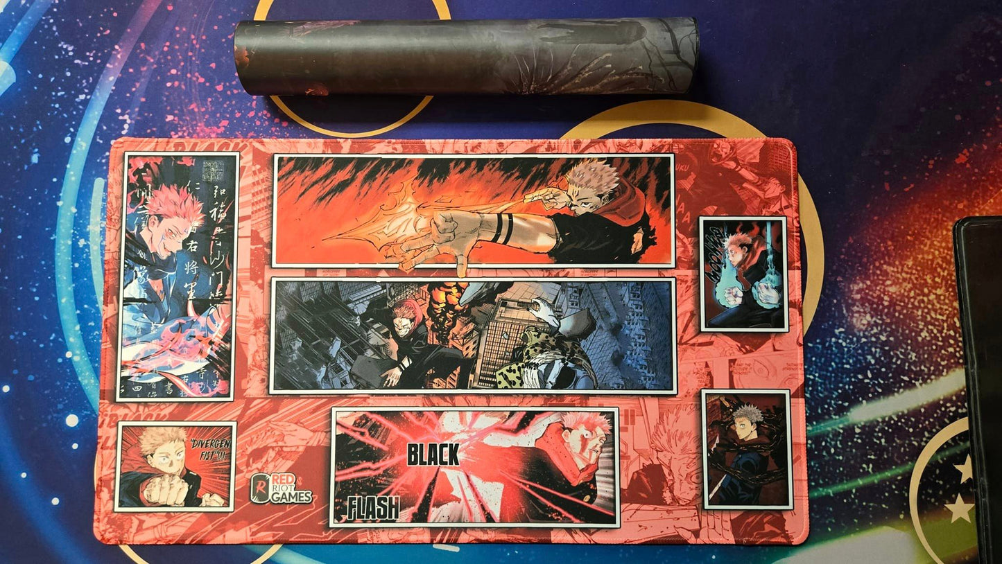Sukuna (Black Flash) Playmat