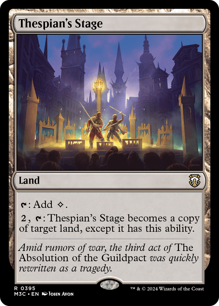 Thespian's Stage (Ripple Foil) [Modern Horizons 3 Commander] | Red Riot Games CA