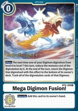 Mega Digimon Fusion! [BT5-109] [Battle of Omni Pre-Release Promos] | Red Riot Games CA