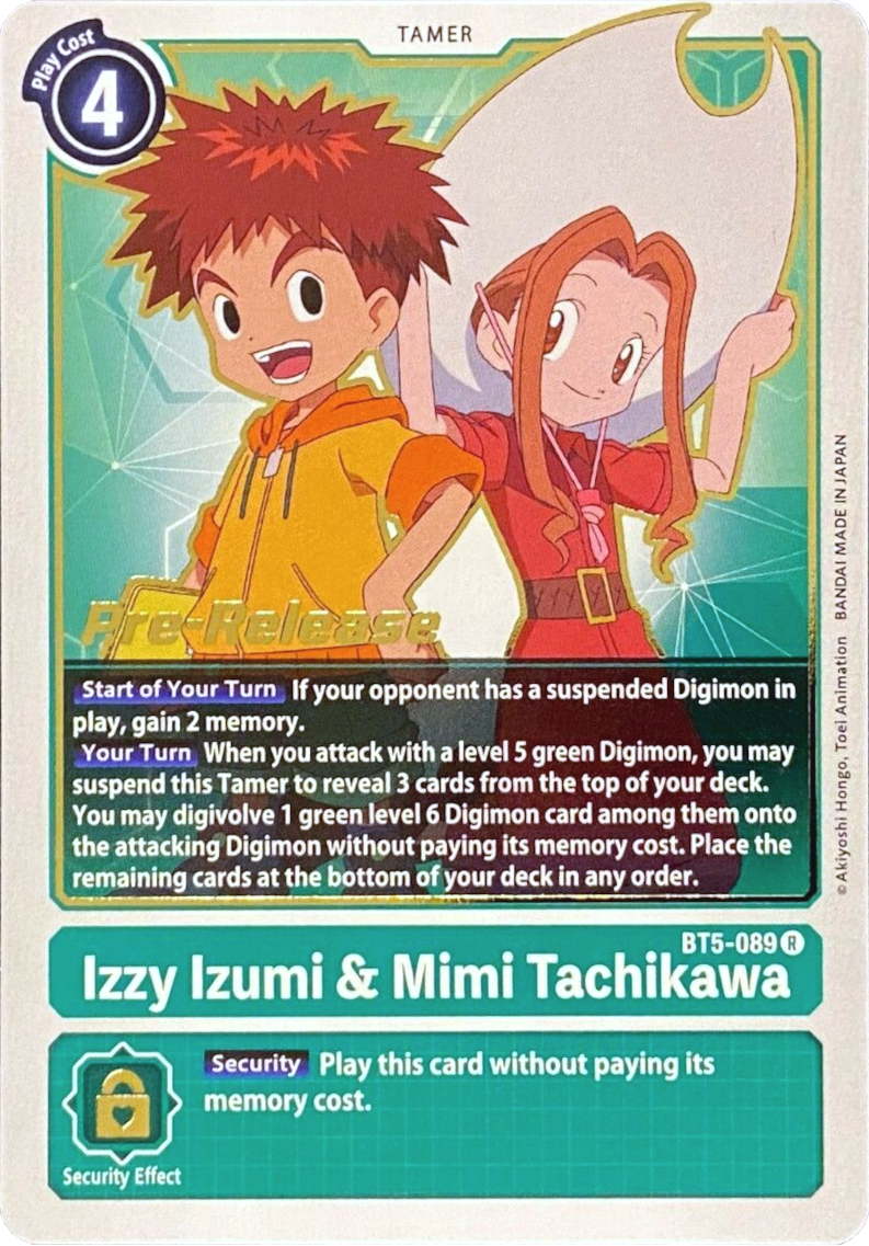 Izzy Izumi & Mimi Tachikawa [BT5-089] [Battle of Omni Pre-Release Promos] | Red Riot Games CA