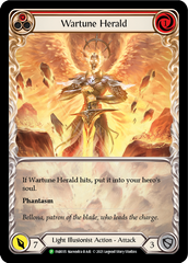 Wartune Herald (Red Extended Art) [FAB035] (Promo)  Rainbow Foil | Red Riot Games CA