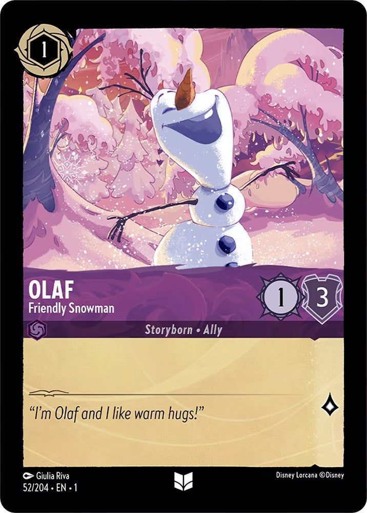 Olaf - Friendly Snowman (52/204) [The First Chapter] | Red Riot Games CA