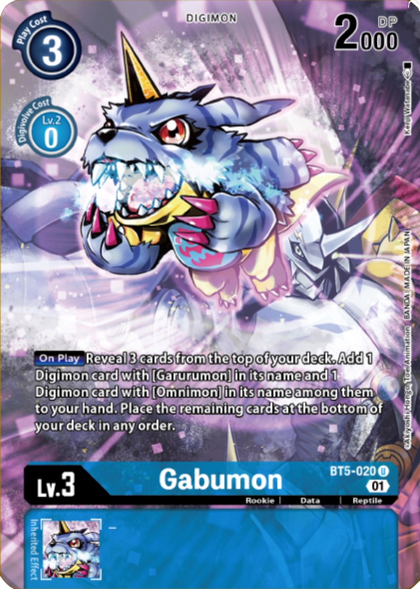 Gabumon [BT5-020] (Digimon Royal Knights Card Set) [Battle of Omni Promos] | Red Riot Games CA