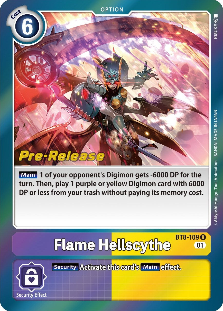 Flame Hellscythe [BT8-109] [New Awakening Pre-Release Cards] | Red Riot Games CA