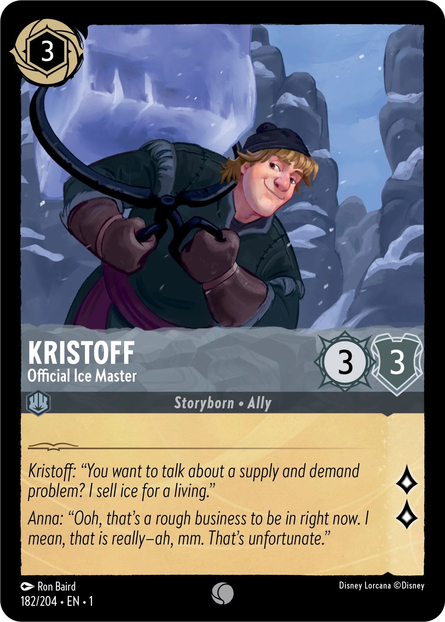 Kristoff - Official Ice Master (182/204) [The First Chapter] | Red Riot Games CA