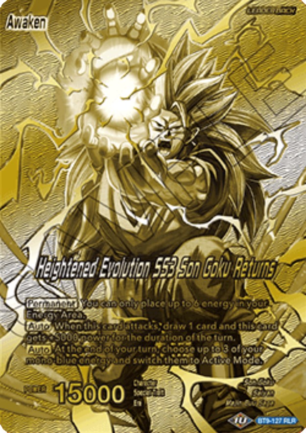 Son Goku // Heightened Evolution SS3 Son Goku Returns (Championship 2023 Golden Card Vol.1) (BT9-127) [Tournament Promotion Cards] | Red Riot Games CA