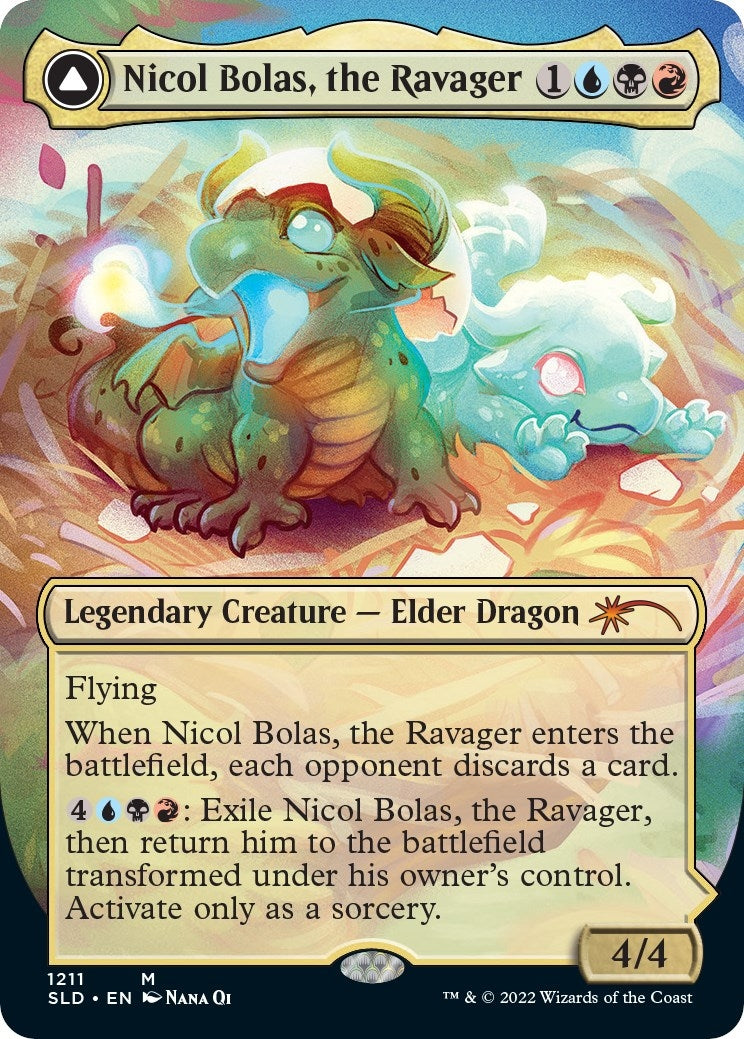 Image for Nicol Bolas, the Ravager (Display Commander) - Thick Stock (1211) - Magic: The Gathering