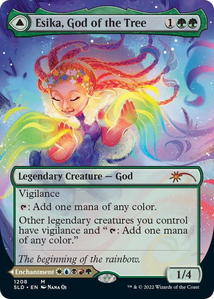 Image for Esika, God of the Tree (Display Commander) - Thick Stock (1208) - Magic: The Gathering