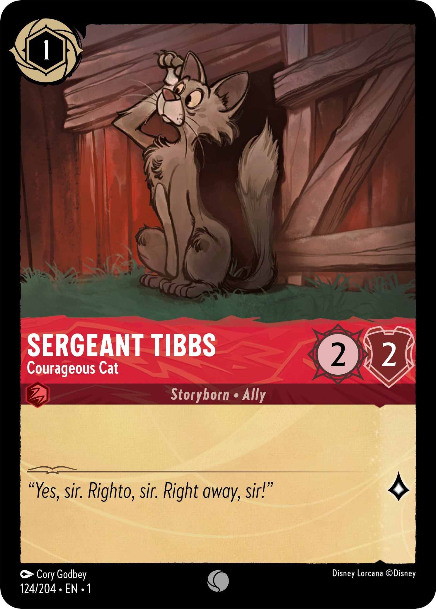 Sergeant Tibbs - Courageous Cat (124/204) [The First Chapter] | Red Riot Games CA