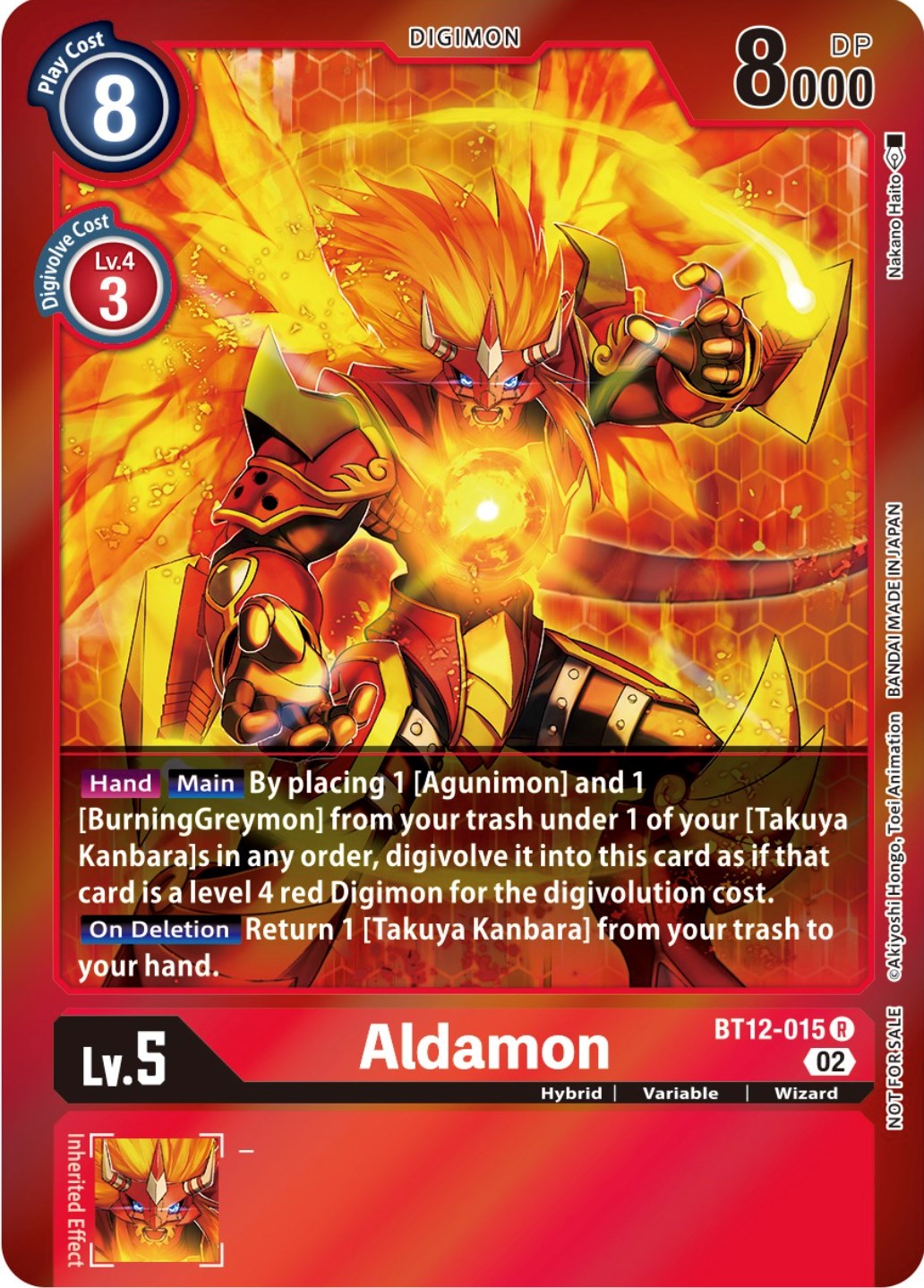 Aldamon [BT12-015] (Tamer Party -Special-) [Across Time Promos] | Red Riot Games CA