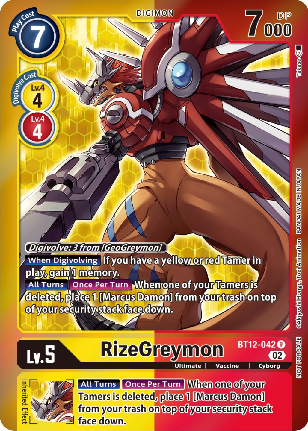 RizeGreymon [BT12-042] (Tamer Party -Special-) [Across Time Promos] | Red Riot Games CA