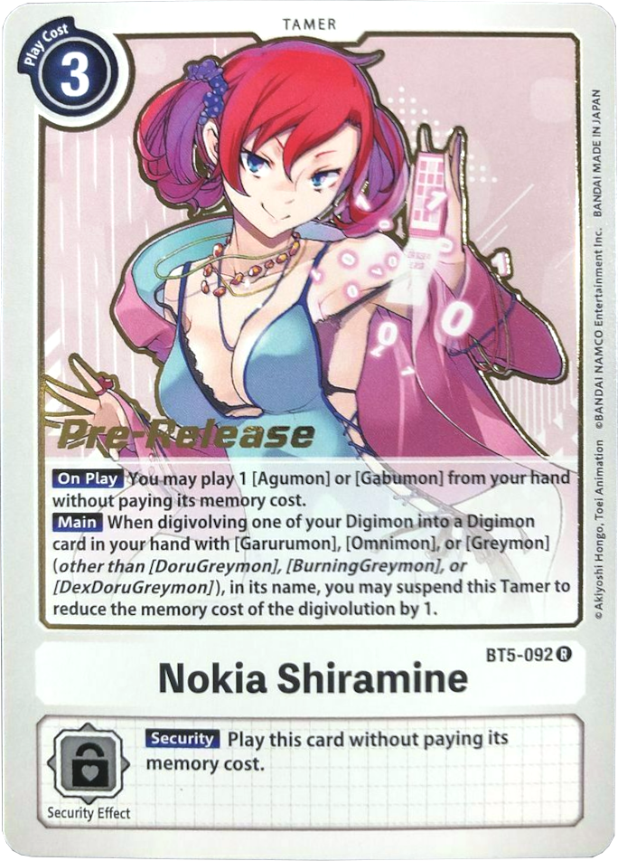 Nokia Shiramine [BT5-092] [Battle of Omni Pre-Release Promos] | Red Riot Games CA