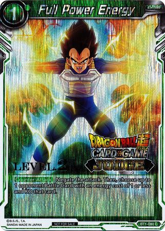 Full Power Energy (Level 2) (BT1-080) [Judge Promotion Cards] | Red Riot Games CA