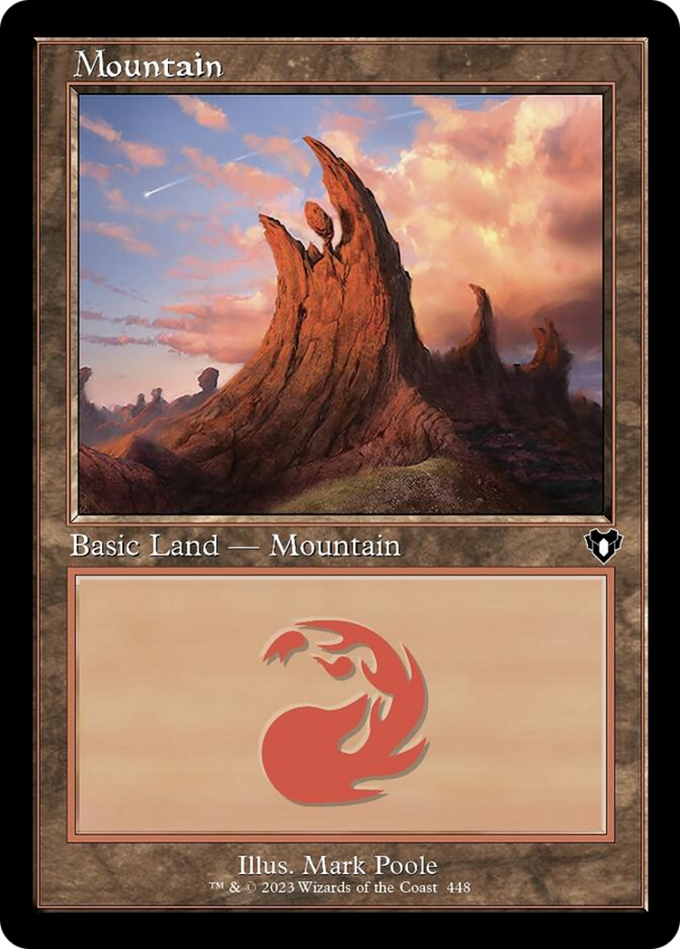 Mountain (448) (Retro) [Commander Masters] | Red Riot Games CA