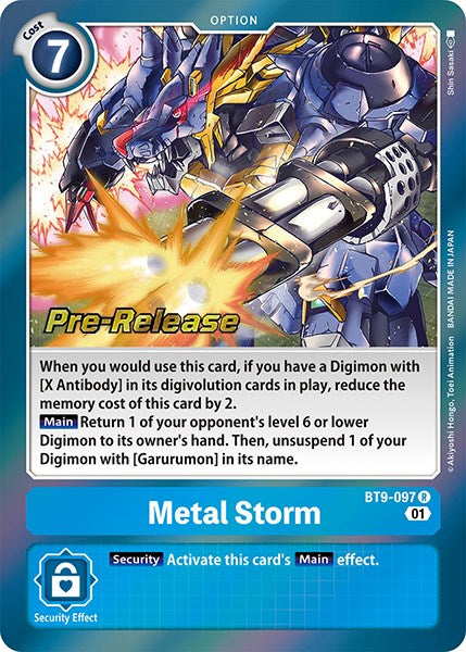 Metal Storm [BT9-097] [X Record Pre-Release Promos] | Red Riot Games CA