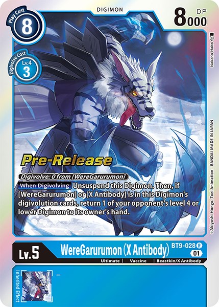 WereGarurumon (X Antibody) [BT9-028] [X Record Pre-Release Promos] | Red Riot Games CA