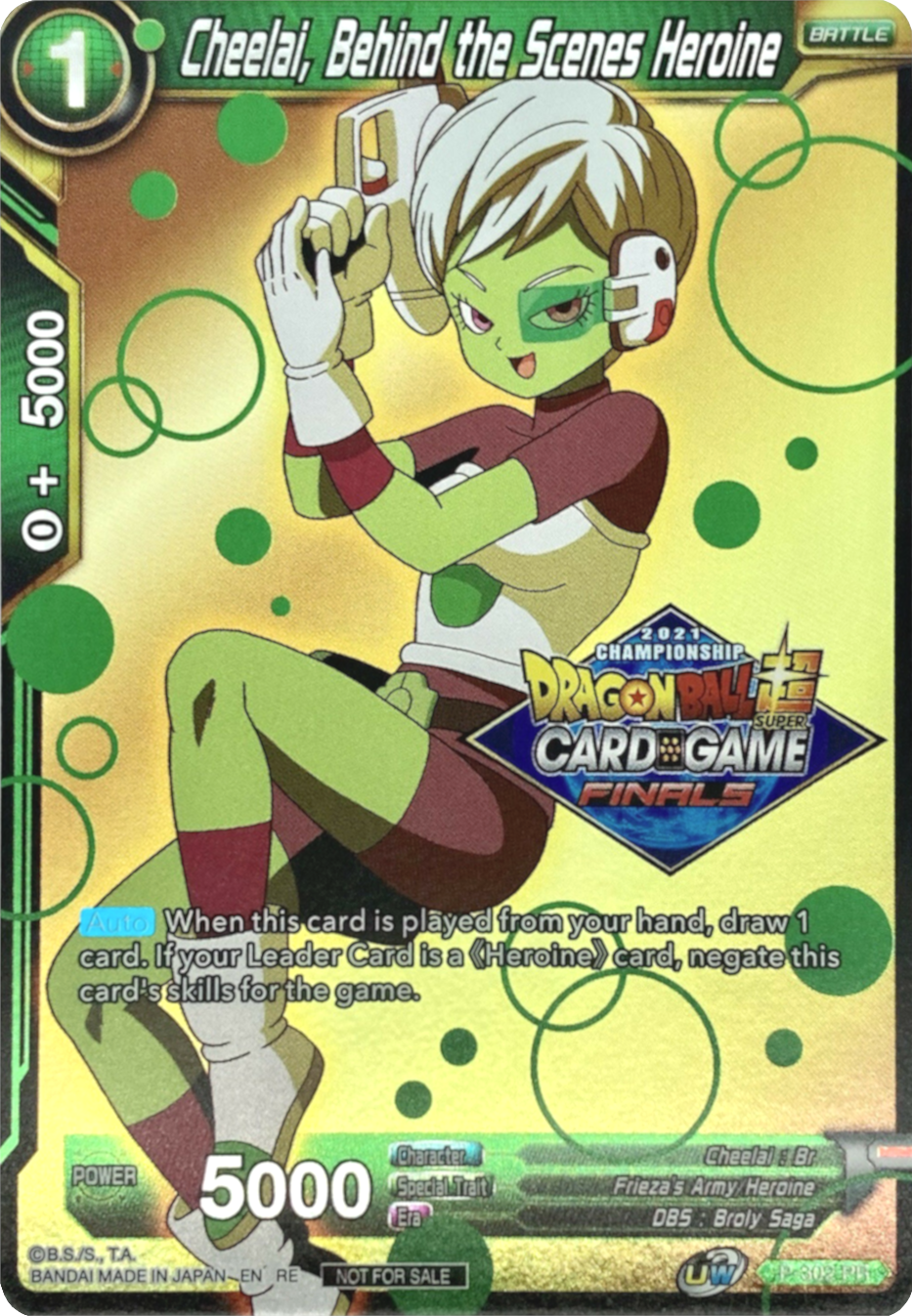 Cheelai, Behind the Scenes Heroine (2021 Tournament Pack Vault Set) (P-302) [Tournament Promotion Cards] | Red Riot Games CA