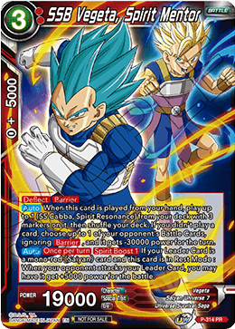 SSB Vegeta, Spirit Mentor (P-314) [Tournament Promotion Cards] | Red Riot Games CA