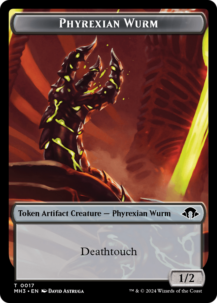 Servo // Phyrexian Wurm (0017) Double-Sided Token [Modern Horizons 3 Tokens] | Red Riot Games CA