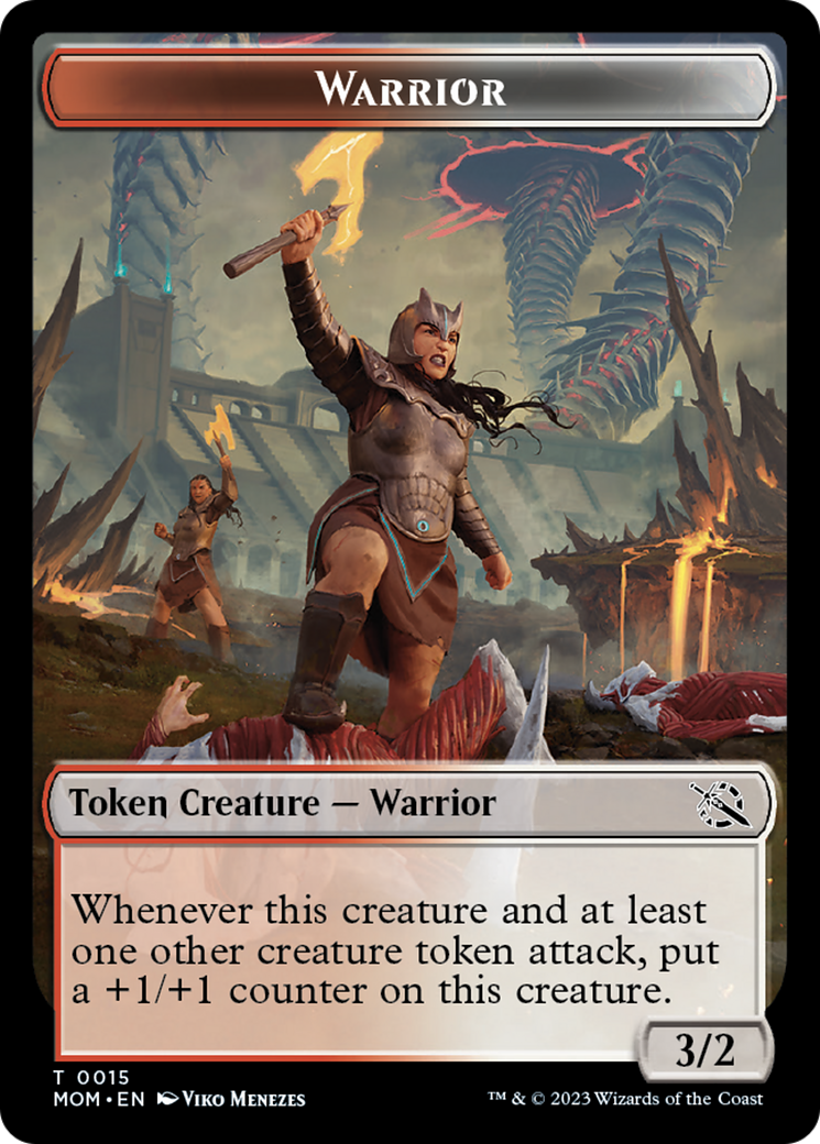 Warrior Token [March of the Machine Tokens] | Red Riot Games CA