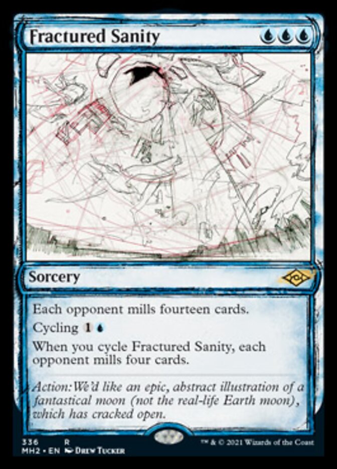 Fractured Sanity (Sketch) [Modern Horizons 2] | Red Riot Games CA