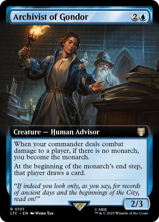 Image for Archivist of Gondor (Extended Art) (101) [LTC]