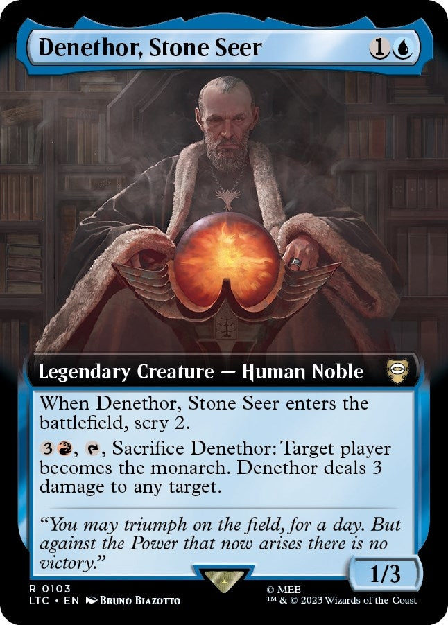 Image for Denethor, Stone Seer (Extended Art) (103) [LTC]
