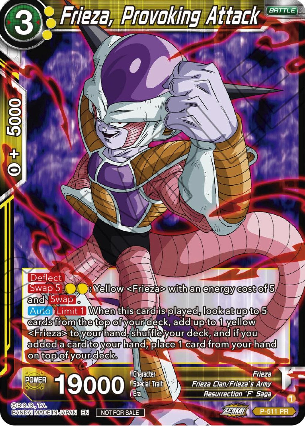 Frieza, Provoking Attack (Zenkai Series Tournament Pack Vol.4) (P-511) [Tournament Promotion Cards] | Red Riot Games CA